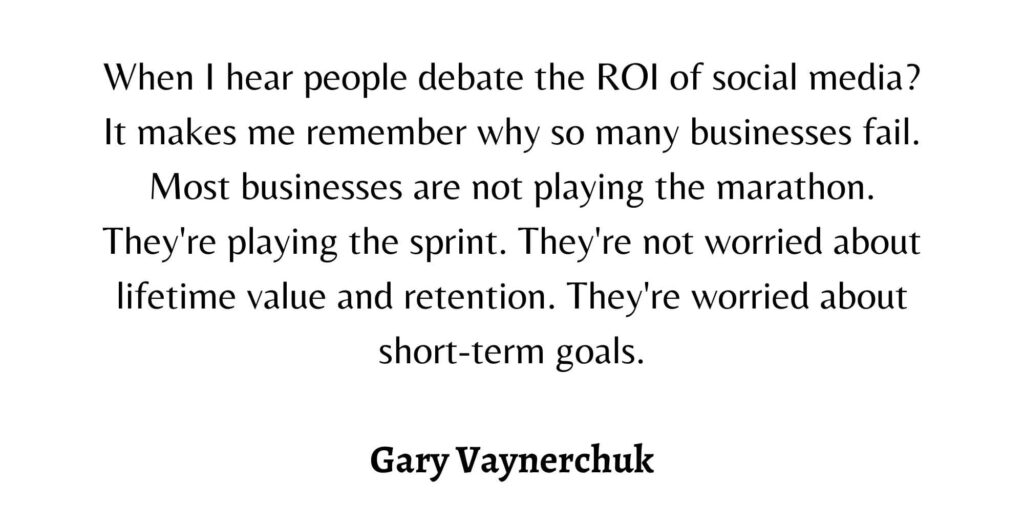 Gary Vee Social Media Quote